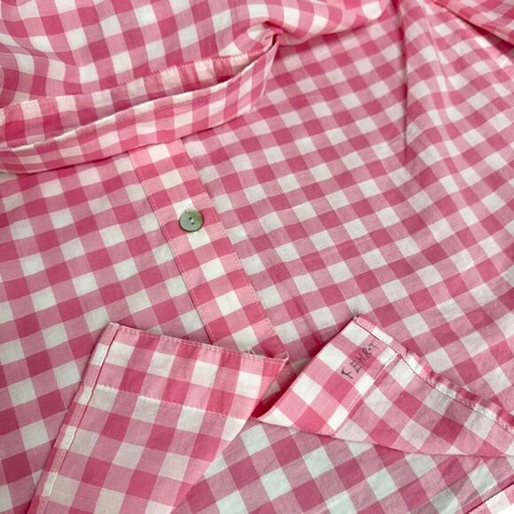 Vineyard Vines Pink/White Gingham Button Up Shirt Classic Fit size 2 - Picture 6 of 7